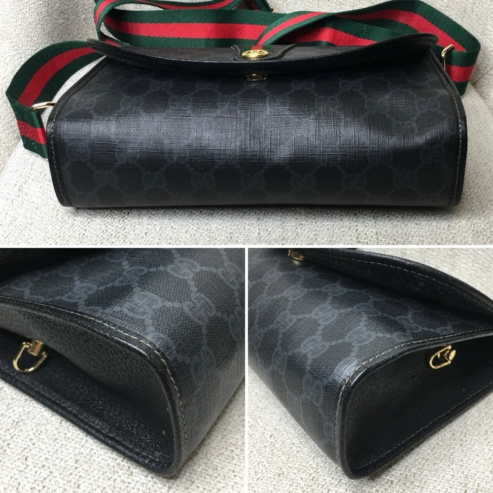 Authentic Gucci bag black monogram coated canvas - Picture 14 of 16